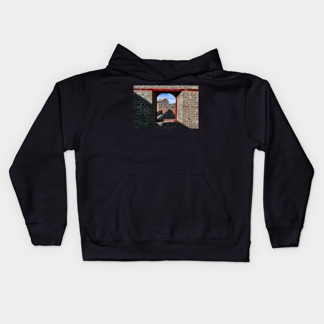 Great Wall of China. Kids Hoodie by bulljup